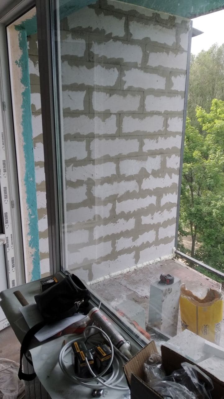 Кладка газоблоками
